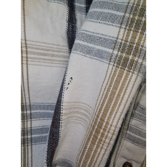 Eddie Bauer Men's Plaid Flannel Shirt Long Sleeve Button Up Outdoor Size Medium - Picture 7 of 8